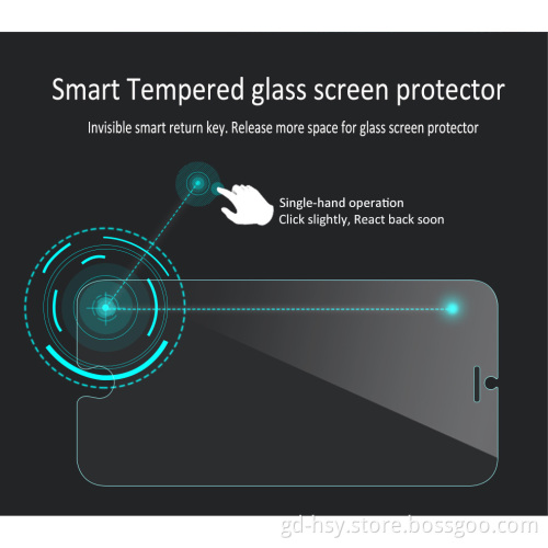 HUYSHE Hot Selling 0.2mm 2.5D 9H Japan Asahi Smart Key Tempered Glass Screen Film for iphone6/6plus